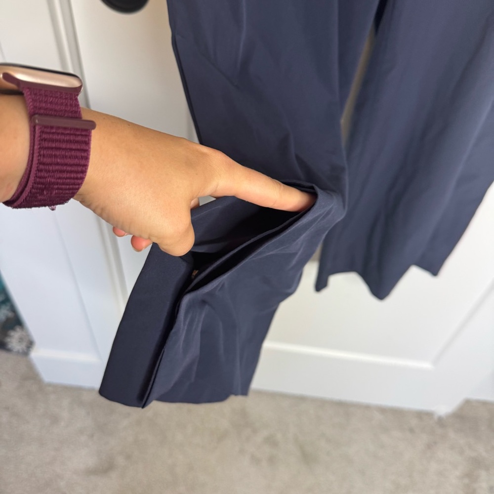 Athleta Navy Wide-Leg Cropped Pants - Picture 4 of 7